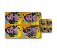 Benjamin Tate Design Marilyn Monroe Pop Art Placemat And Coaster Set With High End Print Technology And Wood Backing