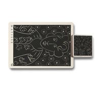 Benjamin Tate Design Matisse Collection Placemat Coaster Set 11 By 8 12 Piece With Wood Base Limited Edition