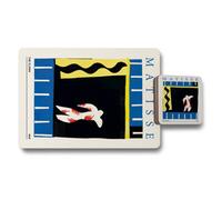 Benjamin Tate Design Matisse Collection Set Of 12 Placemat And Coaster Set With Wood Backing And High End Print Technology