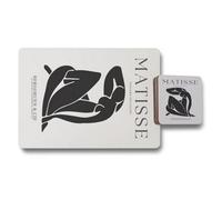 Benjamin Tate Design Matisse Placemat Coaster Set Designer Artwork Wood Bottom