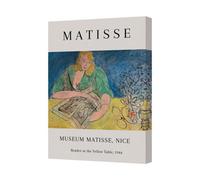 Benjamin Tate Design Matisse Reader At The Yellow Table Canvas Print Museum Matisse Nice 1944