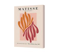 Benjamin Tate Design Matisse The Cut Outs Canvas Wall Art Abstract Orange Pink