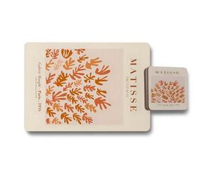 Benjamin Tate Design Matisse The Cut Outs Placemat Coaster Set 12 Pieces With Wood Backing Limited Edition