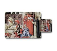 Benjamin Tate Design Medieval Court Scene Placemat And Coaster Set Art Print