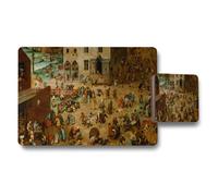 Benjamin Tate Design Medieval Market Scene Placemats And Coaster Set For Dining