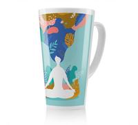 Benjamin Tate Design Mindfulness, Meditation And Yoga Designer Latte Mug, Stunning Designer Mug Fit For Any Home, Treat Yourself Or A Loved One