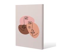 Benjamin Tate Design modern contemporary minimalist woman portrait (Canvas Print) / 127 x 101 x 4cm in Natural | Size: 127 x 101 x 4 cm Benjamin Tate Design Natural 127 x 101 x 4 cm