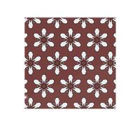 Benjamin Tate Design Modern Decorative Floral Pattern Splash Back in Natural Benjamin Tate Design Natural