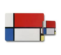 Benjamin Tate Design Mondrian Style Placemats And Coasters Set Abstract Geometric Art