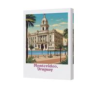 Benjamin Tate Design Montevideo Uruguay Travel Poster Canvas Art Print Wall Decor