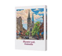 Benjamin Tate Design Montreal Canada City Street Canvas Art Print Home Decor