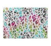 Benjamin Tate Design Multi Coloured Leopard Spots Special Soft Home Rug