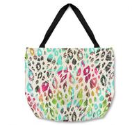 Benjamin Tate Design Multi Coloured Leopard Spots Tote Bat Designer Style