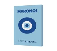 Benjamin Tate Design Mykonos Little Venice Canvas Wall Art Print Gallery Wrapped Uk Handmade