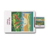 Benjamin Tate Design Nairobi Kenya Placemat Coaster Set Designer Artwork With Wood Backing Limited Edition