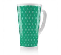 Benjamin Tate Design Nautical Elements On Green Latte Mug, Stunning Designer Mug Fit For Any Home, Treat Yourself Or A Loved One