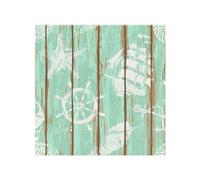 Benjamin Tate Design Nautical Elements On Wood Splash Back in Natural Benjamin Tate Design Natural