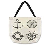 Benjamin Tate Design Nautical Icons Tote Bat Designer Style