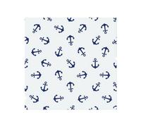 Benjamin Tate Design Navy Anchors On White Splash Back Designer Style