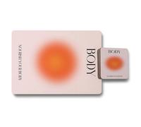 Benjamin Tate Design Nourish Your Body 12 Piece Placemat And Coaster Set 11X8 With Designer Artwork
