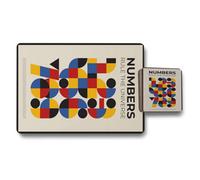 Benjamin Tate Design Numbers Rule The Universe Placemats Coasters Set 12 With Wood Bottom
