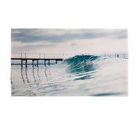 Benjamin Tate Design Ocean ideal wave in ocean. Breaking blue waves Designer Kitchen Towel Benjamin Tate Design Blue