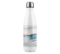 Benjamin Tate Design Ocean Ideal Wave In Ocean. Breaking Blue Waves Designer Stainless Steel Bottle Designer Style