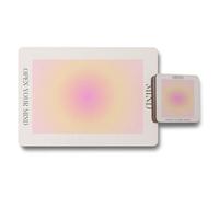 Benjamin Tate Design Open Your Mind Placemat And Coaster Set Designer Wood Bottom