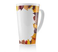Benjamin Tate Design Orange & Purple Autumn Latte Mug in Natural | Size: 100 cm Benjamin Tate Design Natural 100 cm