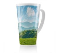 Benjamin Tate Design Panorama Of Beautiful Countryside Of Romania Designer Latte Mug