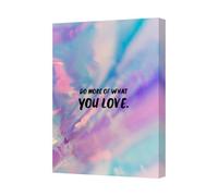 Benjamin Tate Design Pastel Tie Dye Canvas Wall Art Do More Of What You Love Print