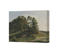 Benjamin Tate Design Pastoral Landscape Canvas Print Grove Of Trees On Hill