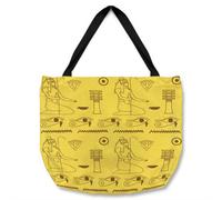 Benjamin Tate Design Pattern Of Egyptian Hieroglyphics Tote Bat Designer Style