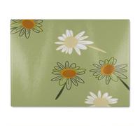 Benjamin Tate Design Patterns & Shapes In The Style Of Scrapbooking Glass Chopping Board in Natural Benjamin Tate Design Natural