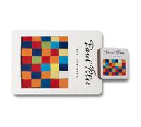Benjamin Tate Design Paul Klee Placemat And Coaster Set Designer Artwork Wood Backed Limited Edition Collection