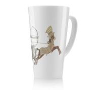 Benjamin Tate Design Pharaoh On War Chariot Latte Mug, Stunning Designer Mug Fit For Any Home, Treat Yourself Or A Loved One