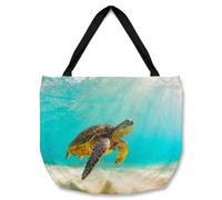Benjamin Tate Design Photo Of Sea Turtle In The Galapagos Island Designer Tote Bat Designer Style