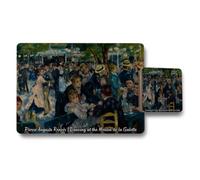 Benjamin Tate Design Pierre Auguste Renoir Dancing At The Moulin De La Galette Placemats Coaster Set