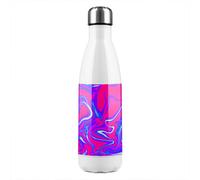 Benjamin Tate Design Pink & Blue Marble Stainless Steel Bottle Designer Style