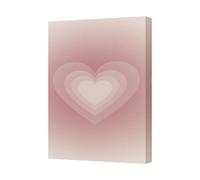 Benjamin Tate Design Pink Gradient Heart Canvas Wall Art Handmade In The United Kingdom