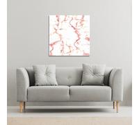 Benjamin Tate Design Pink Marble (Canvas Print) / 61 x 61 x 4cm in Natural | Size: 61 x 61 x 4 cm Benjamin Tate Design Natural 61 x 61 x 4 cm