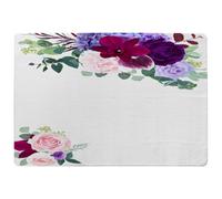 Benjamin Tate Design Pink & Purple Roses Special Soft Home Rug