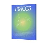 Benjamin Tate Design Pisces Zodiac Constellation Artwork Box Art Print Card Set
