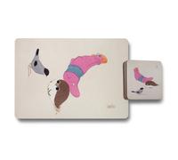 Benjamin Tate Design Placemat And Coaster Set 12 Piece Artwork Collection 11X8 Placemats And 3.7X3.7 Coasters Limited Edition