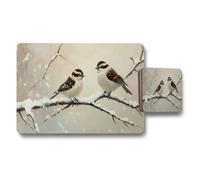 Benjamin Tate Design Placemat And Coaster Set Designer Artwork Collection With Wood Bottom Limited Edition