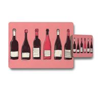 Benjamin Tate Design Placemat And Coaster Set Designer Artwork Collection With Wood Bottom Set Of Twelve Limited Edition