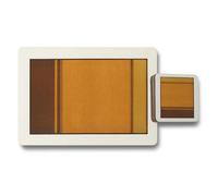 Benjamin Tate Design Placemat And Coaster Set Twelve Piece Designer Artwork Collection With Wood Bottom