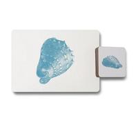 Benjamin Tate Design Placemat Coaster Set 12 Piece With Designer Artwork And Wood Backing High End Print Technology Limited Edition