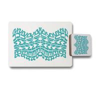 Benjamin Tate Design Placemat Coaster Set Designer Artwork Exclusive Wooden Base Collection 12 Piece 11X8 Inch Placemats And Coasters