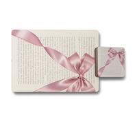 Benjamin Tate Design Placemat Coaster Set Twelve Designer Artwork With Wood Bottom High End Print Technology Exclusive Edition